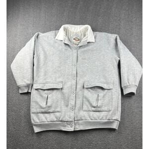 Rock Creek Men's Utility Jacket‎ Medium Gray with White Collar